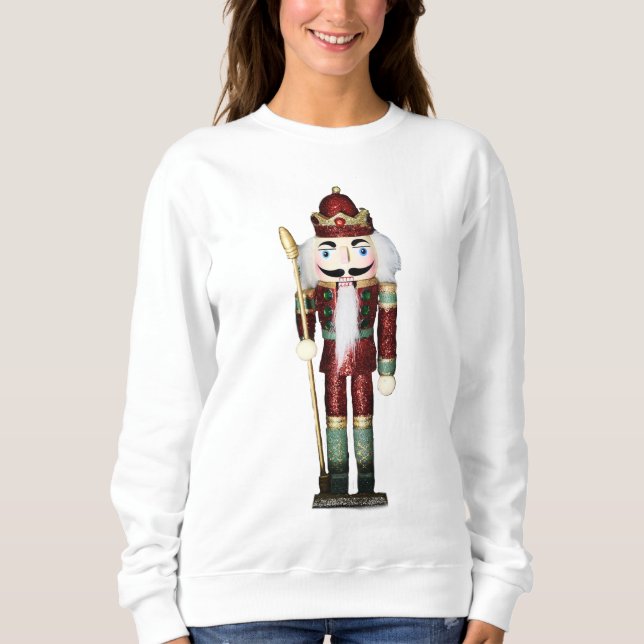 Happy Holidays Nutcracker Christmas Sweatshirt (Front)