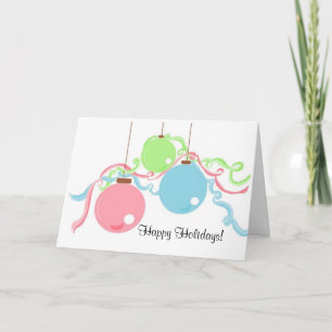 Happy Holidays! - Ornament card