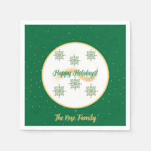 Happy Holidays Paper Napkin