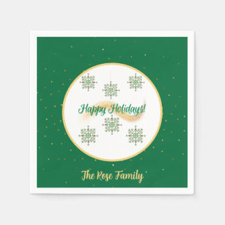 Happy Holidays Paper Napkin