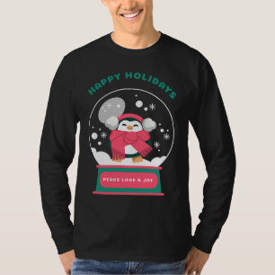 Happy Holidays Peace Love and Joy T-Shirt
