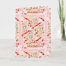 HAPPY HOLIDAYS | Peace&Love | Poinsettia w/Angel |