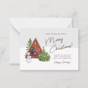 Happy Holidays Personalised Merry Christmas Card