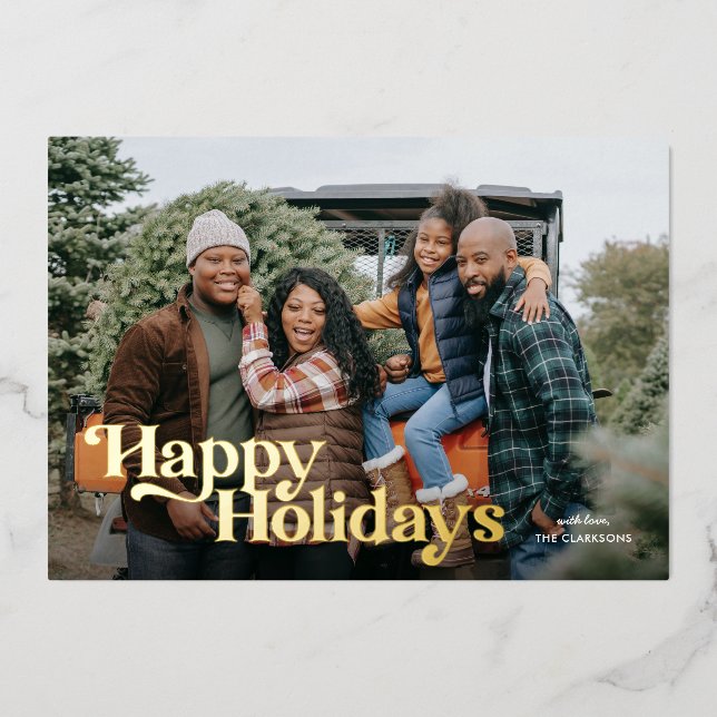 Happy Holidays Photo (Front)