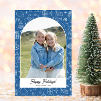 Happy Holidays Photo Arch, Fun Doodle Drawings