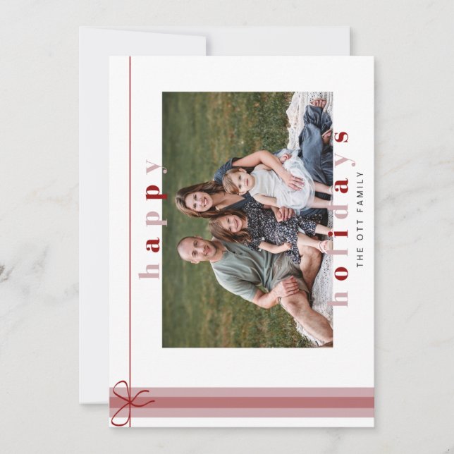 Happy Holidays Photo Card (Front)