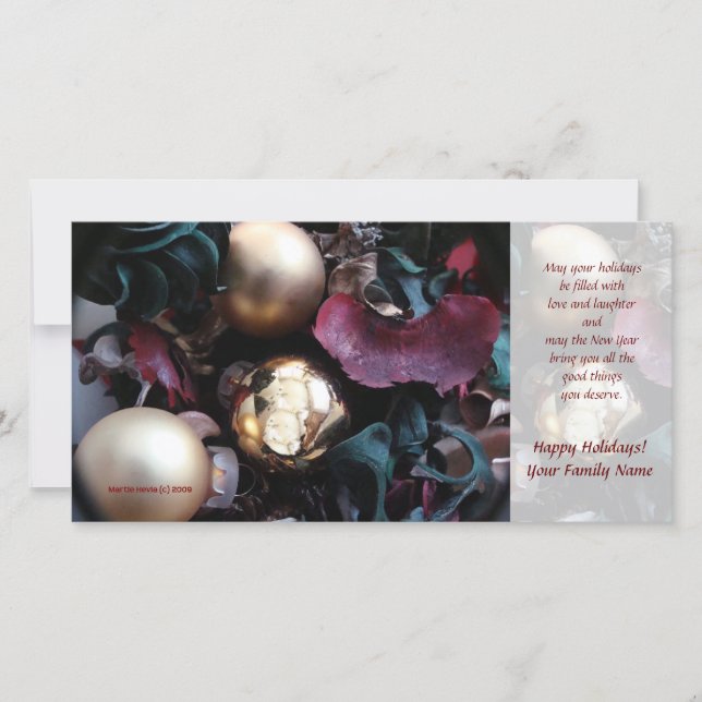 Happy Holidays Photo Card (2) - Use Your Photo (Front)