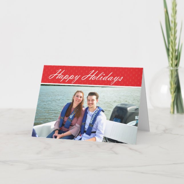 Happy Holidays- Photo Frame Card (Front)