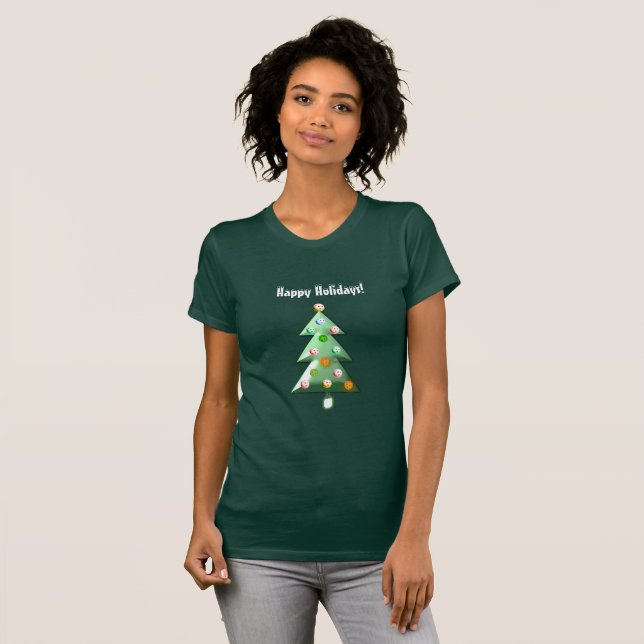 Happy Holidays Pickleball Style! T-Shirt (Front Full)