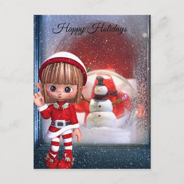 Happy Holidays Postcard (Front)