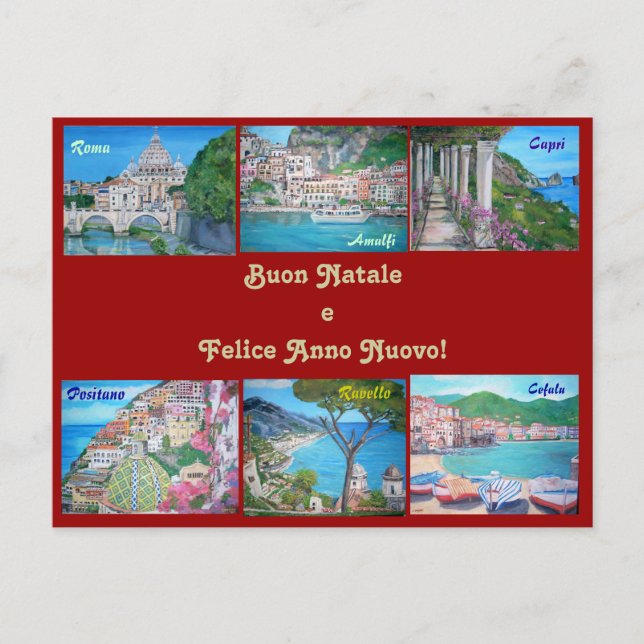 Happy Holidays Postcard (Front)