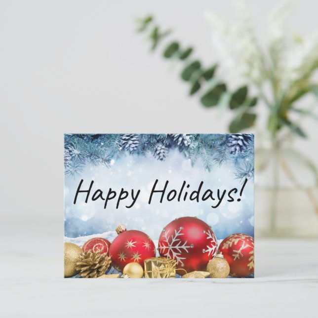 Happy Holidays Postcard (Standing Front)