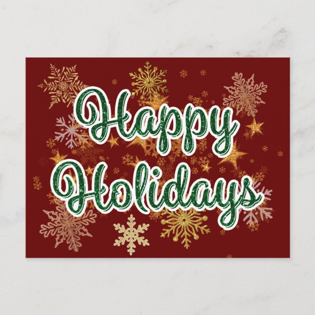 Happy Holidays Postcard (Front)