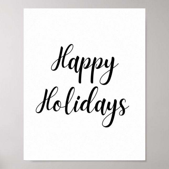 Happy Holidays Poster (Front)