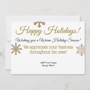 Happy Holidays Professional Custom Business Card