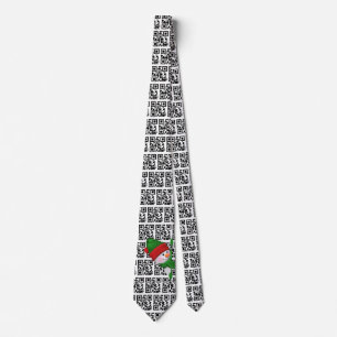 Happy Holidays QR Codes and Snowman  Tie