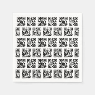 Happy Holidays QR Codes Napkin