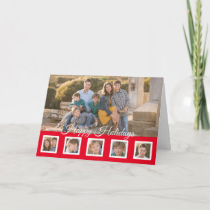 Happy Holidays Red Design Holiday Card