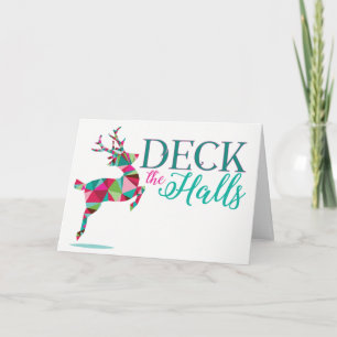 Happy Holidays Reindeer Card