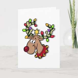 Happy Holidays Reindeer Christmas Lights Holidays Holiday Card
