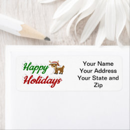 Happy Holidays Reindeer Christmas script 