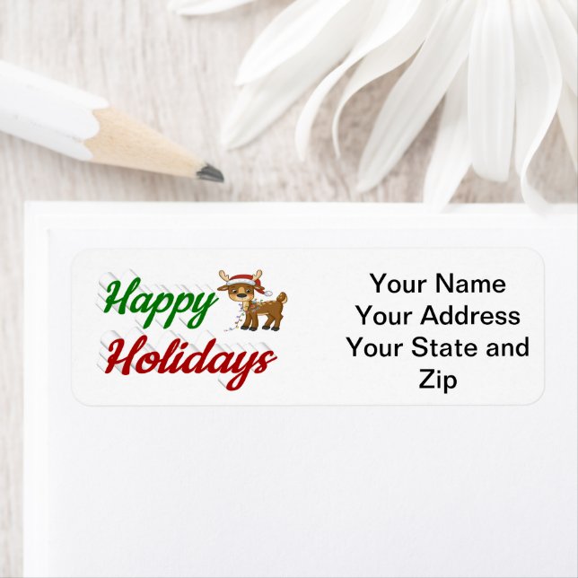 Happy Holidays Reindeer Christmas script  (Insitu)