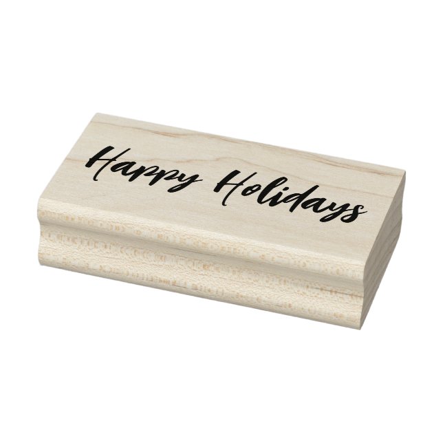 Happy Holidays Rubber Stamp (Stamp)