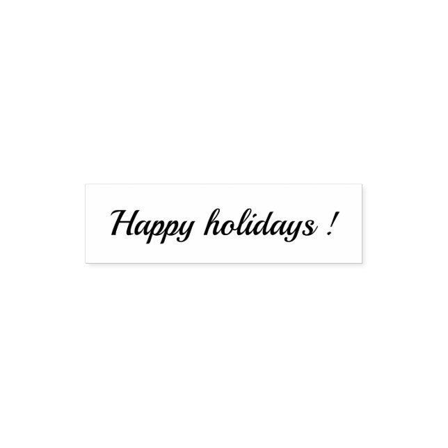 Happy holidays rubber stamp (Design)