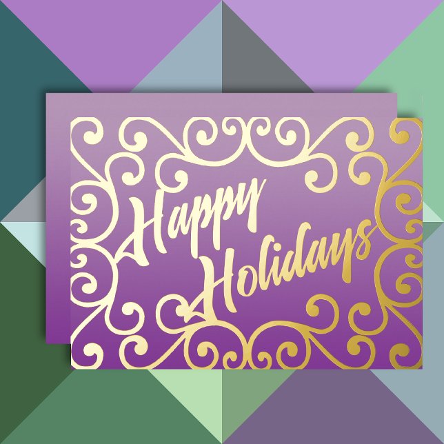 Happy Holidays Scrolly Frame Purple (Creator Uploaded)