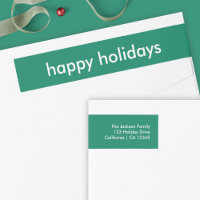 Happy Holidays | Simple Green Return Address