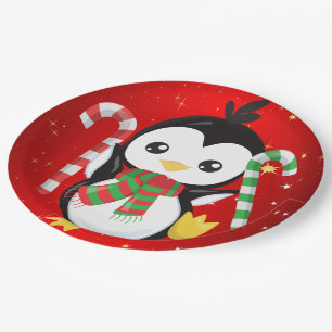 Happy Holidays  Size: 9" Paper Plates