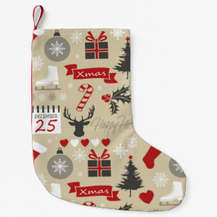 Happy Holidays Small Christmas Stocking