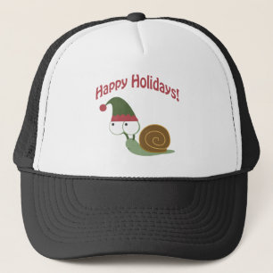 Happy Holidays! Snail Elf Trucker Hat