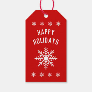 Happy Holidays - Snowflake Gift Tags