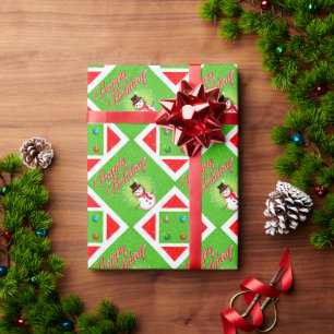 Happy Holidays / Snowman Christmas Wrapping Paper