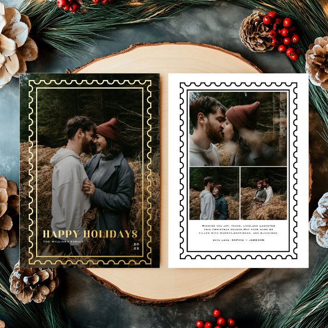  Happy Holidays Stamp family Photo (Creator Uploaded)