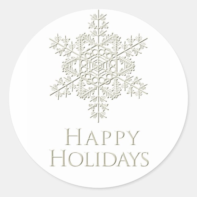Happy Holidays Sticker (Front)