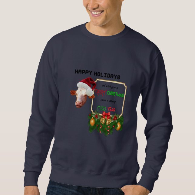 happy holidays sweatshirt (Front)