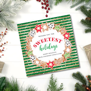 Happy Holidays Sweet Treats Business Holiday Card
