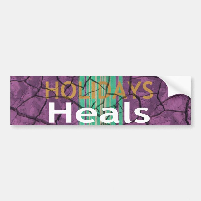 Happy Holidays. Template Car Bumper Sticker (Front)