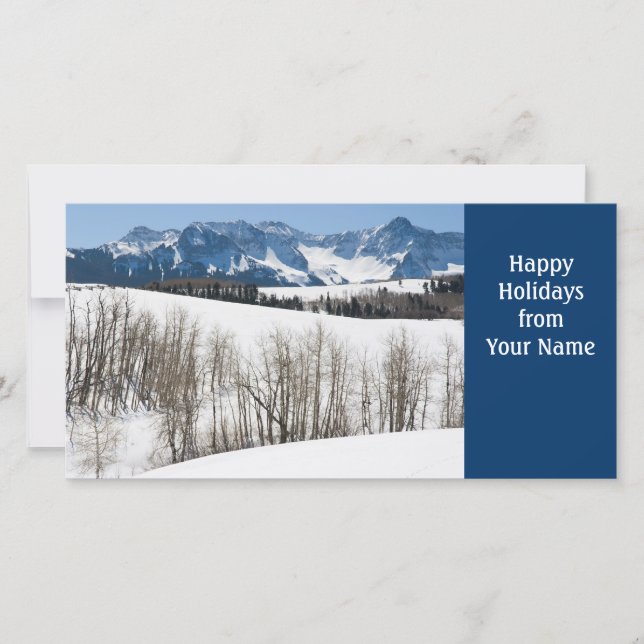 Happy Holidays Template Card (Front)