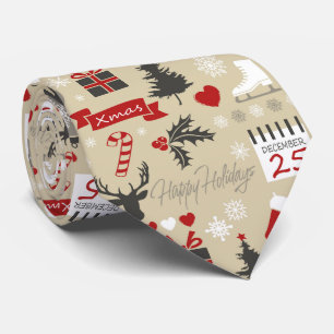Happy Holidays Tie
