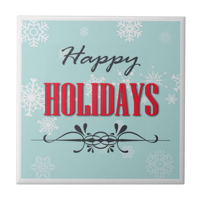 Happy Holidays Tile (Front)