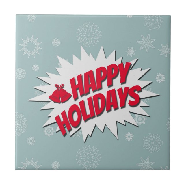 Happy Holidays Tile (Front)