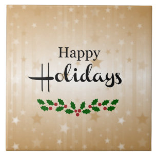 Happy Holidays Tile