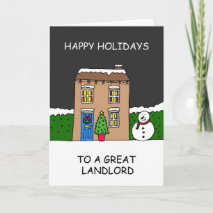 Happy Holidays to a Great Landlord Card