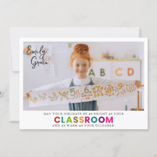 Happy Holidays to The Best Teacher Ever!  Holiday Card