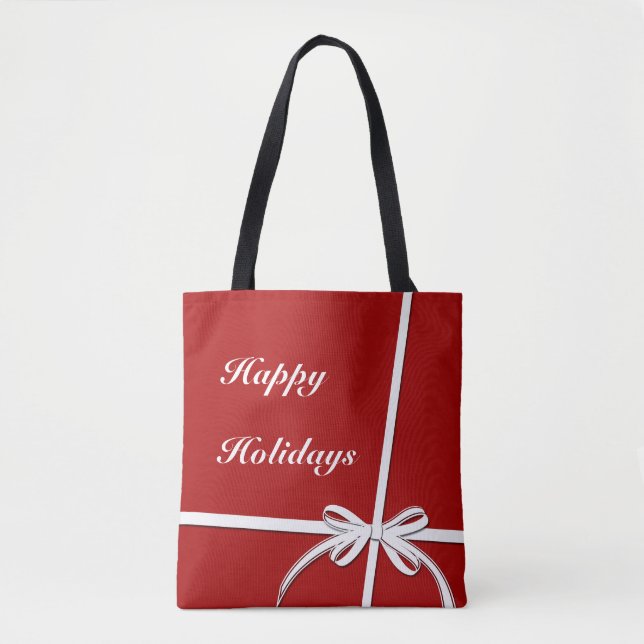 Happy Holidays Tote Bag (Front)
