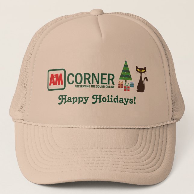 Happy Holidays Trucker Hat (Front)