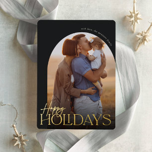 Happy Holidays Vertical Photo Arch